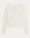 HELMUT LANG WOMEN'S RUCHED DOLMAN SWEATER