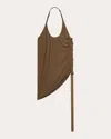 Helmut Lang Wind Harness Top In Brown