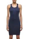 Helmut Lang Women's Scoopneck Knit Minidress In Blue
