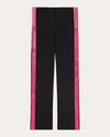 Helmut Lang Seatbelt Pants In Black/fuschia