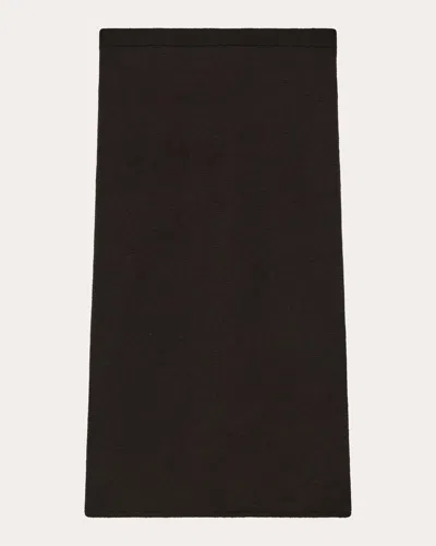 Helmut Lang Women's Sheer Wool Knit Layered Midi Skirt In Brown