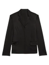 Helmut Lang Fluid Liquid Classic Blazer In Black