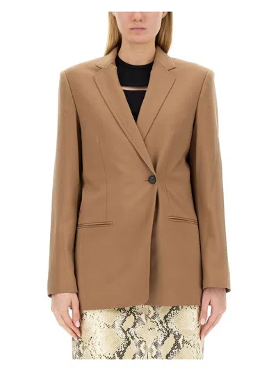 HELMUT LANG WOMEN'S SINGLE-DOUBLE BREASTED BLAZER