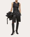 Helmut Lang Open Back Semisheer Sleeveless Sweater In Black