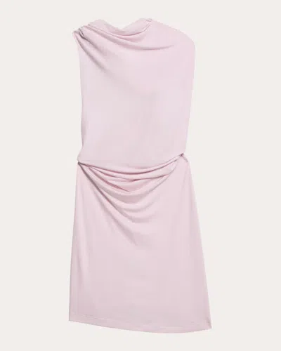 Helmut Lang Women's Asymmetric Stretch-jersey Top In Pink