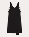 Helmut Lang Pointelle Polo Dress In Black