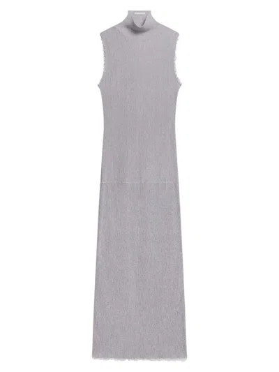 Helmut Lang T-neck Tank Dress In Gray
