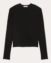 Helmut Lang Women's Twisted Cotton Jersey Top In Black