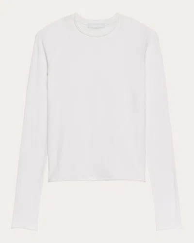 Helmut Lang Women's Twisted Cotton Jersey Top In White