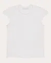 Helmut Lang Twisted Sheer Crewneck Top In White
