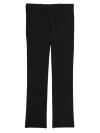 Helmut Lang Women's Virgin Wool Slim-fit Crop Pants In Black