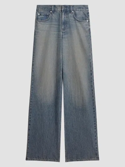 Helmut Lang Women's Wardrobe Faded Straight-leg Jeans In Blue