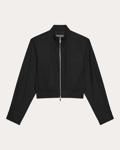 Helmut Lang Women's Wool Gabardine Wardrobe Bomber Jacket In Neutral