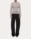 Helmut Lang Button Turtleneck In Gray