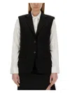 Helmut Lang Wool Blend Vest In Black