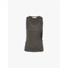 Helmut Lang Double Layer Tank Top In Graphite
