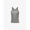 Helmut Lang Garment-dyed Racer Tank In Gunmetal