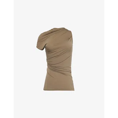 Helmut Lang Sleeveless Wind Top In Olive