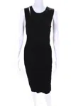 Helmut Lang Viscose Dress With Unique Back Knot In Black