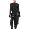 Helmut Lang Scarf Silk Blouse In Black