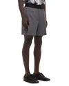 Helmut Lang Wool 7 Car Shorts In Light Gray Melange