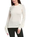 Helmut Lang Wool & Silk-blend Sweater In White