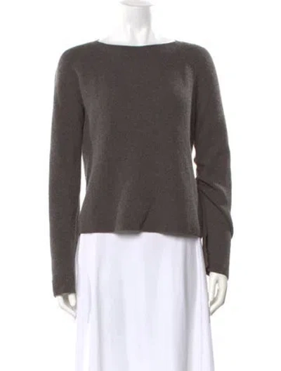 Pre-owned Helmut Lang Wool Bateau Neckline Sweater In Gray