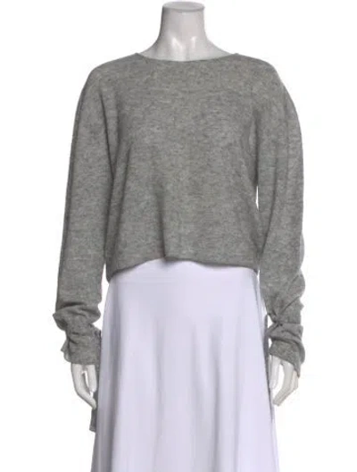 Pre-owned Helmut Lang Wool Bateau Neckline Sweater In Gray