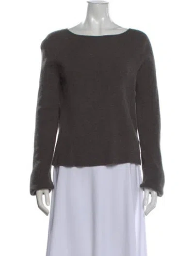 Pre-owned Helmut Lang Wool Bateau Neckline Sweater In Neutral