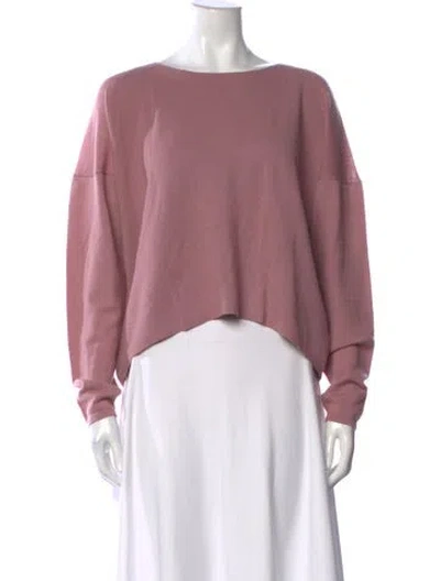 Pre-owned Helmut Lang Wool Bateau Neckline Sweater In Pink