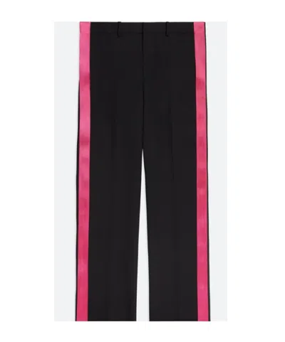 Helmut Lang Wool Belt Ring Casual Pants In Black
