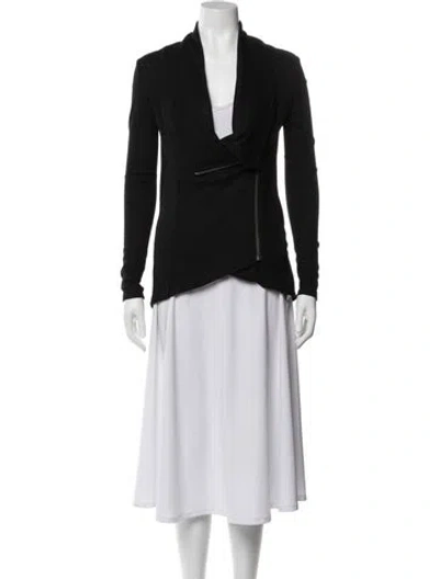 Pre-owned Helmut Lang Wool Biker Jacket In Black