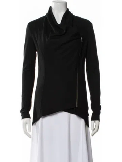 Pre-owned Helmut Lang Wool Biker Jacket In Black