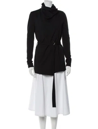 Pre-owned Helmut Lang Wool Biker Jacket In Black