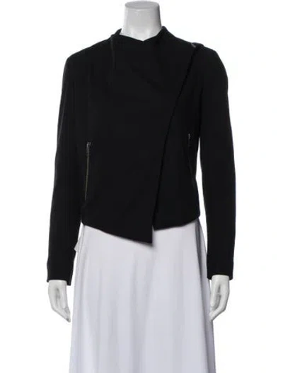 Pre-owned Helmut Lang Wool Biker Jacket In Black