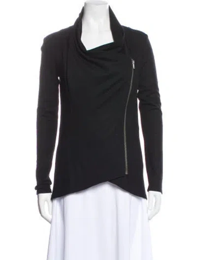 Pre-owned Helmut Lang Wool Biker Jacket In Black