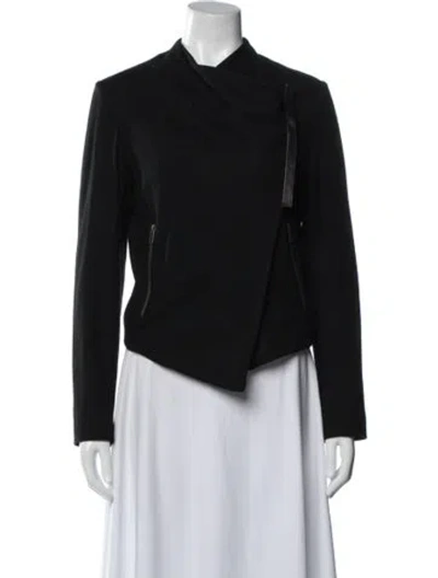Pre-owned Helmut Lang Wool Biker Jacket In Black