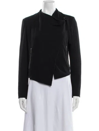 Pre-owned Helmut Lang Wool Biker Jacket In Black