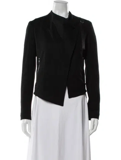 Pre-owned Helmut Lang Wool Biker Jacket In Black