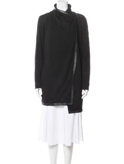 Pre-owned Helmut Lang Wool Biker Jacket In Gray