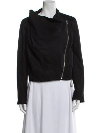 Pre-owned Helmut Lang Wool Biker Jacket In Gray