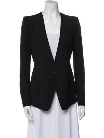 Pre-owned Helmut Lang Wool Blazer In Black