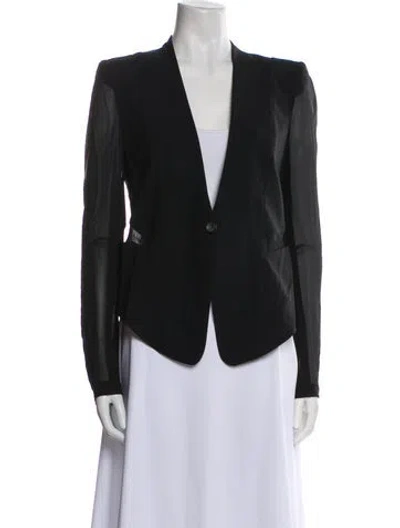 Pre-owned Helmut Lang Wool Blazer In Black