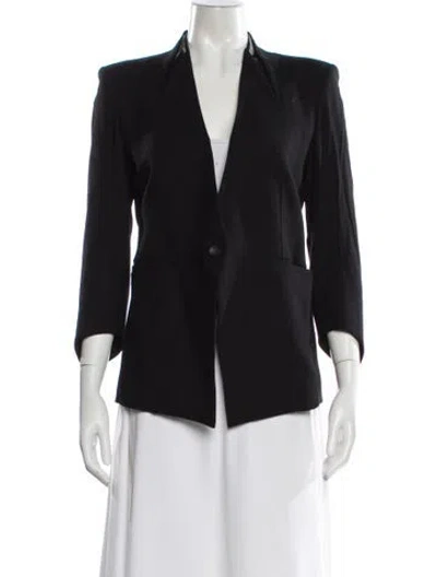 Pre-owned Helmut Lang Wool Blazer In Black
