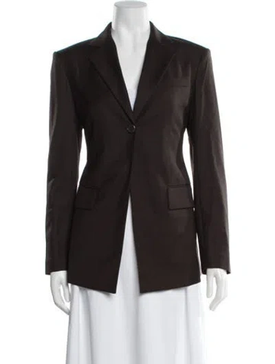 Pre-owned Helmut Lang Wool Blazer In Brown
