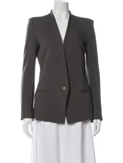 Pre-owned Helmut Lang Wool Blazer In Gray