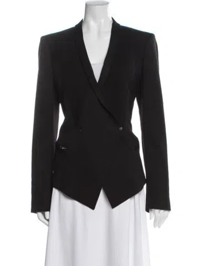 Pre-owned Helmut Lang Wool Blazer In Gray