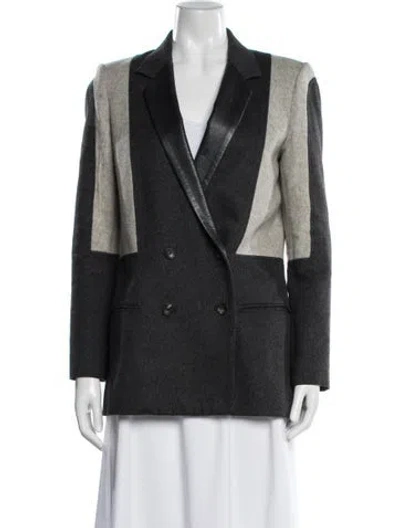 Pre-owned Helmut Lang Wool Blazer In Gray