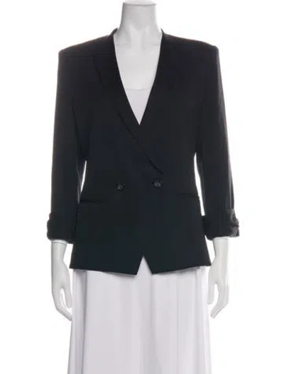 Pre-owned Helmut Lang Wool Blazer In Green