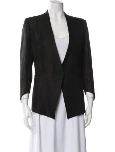 Pre-owned Helmut Lang Wool Blazer In Grey